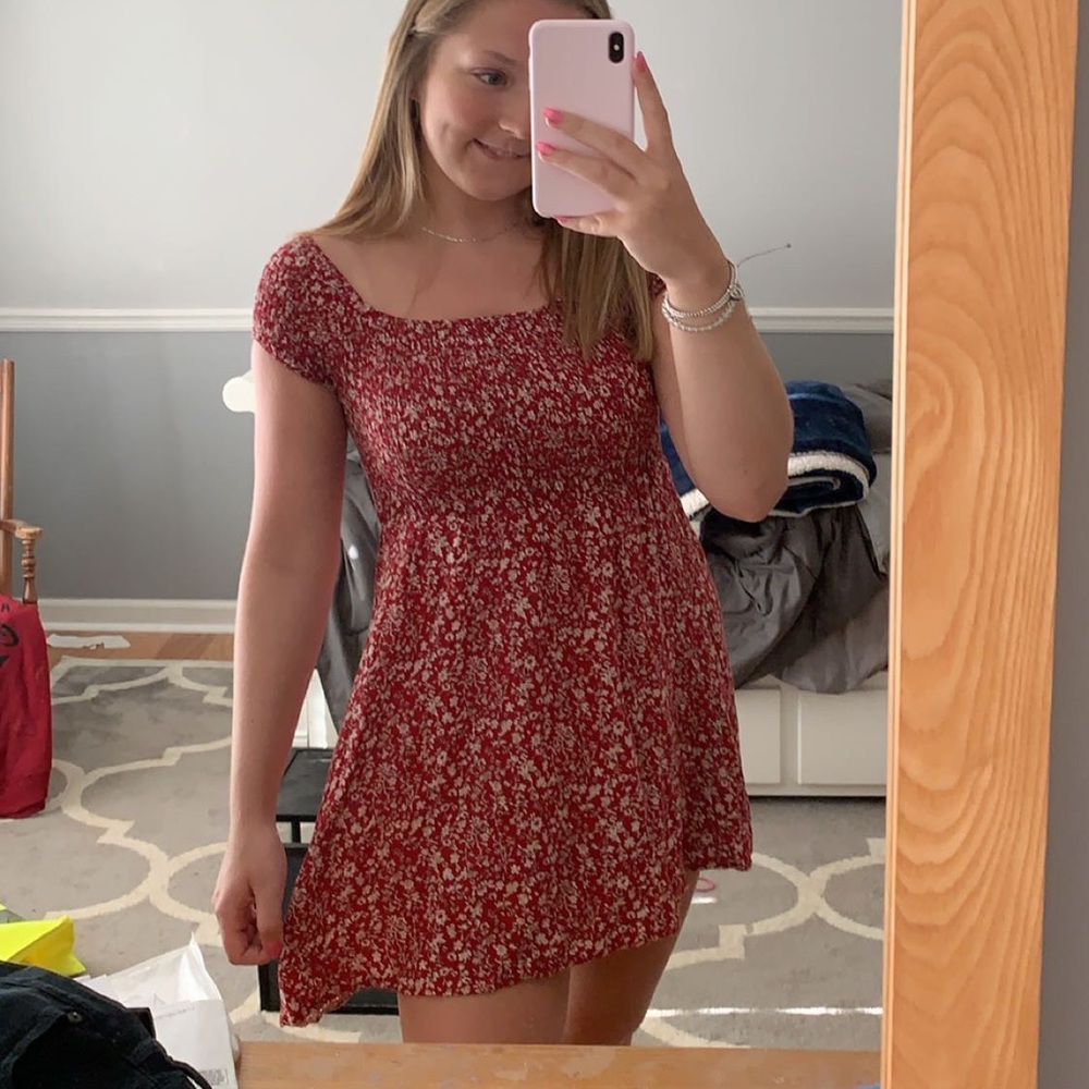 Off the shoulder floral dress